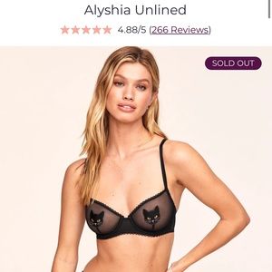 Adore me cat bra and strings. Sold out on original website. Alyshia Unlined